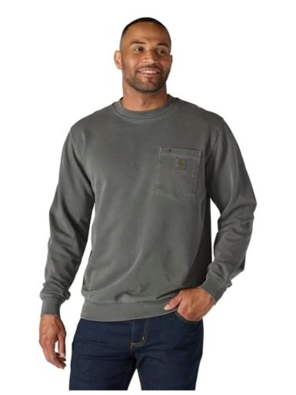 Carhartt Men's Relaxed Fit Midweight Garment Dyed French Terry Crewneck Pullover